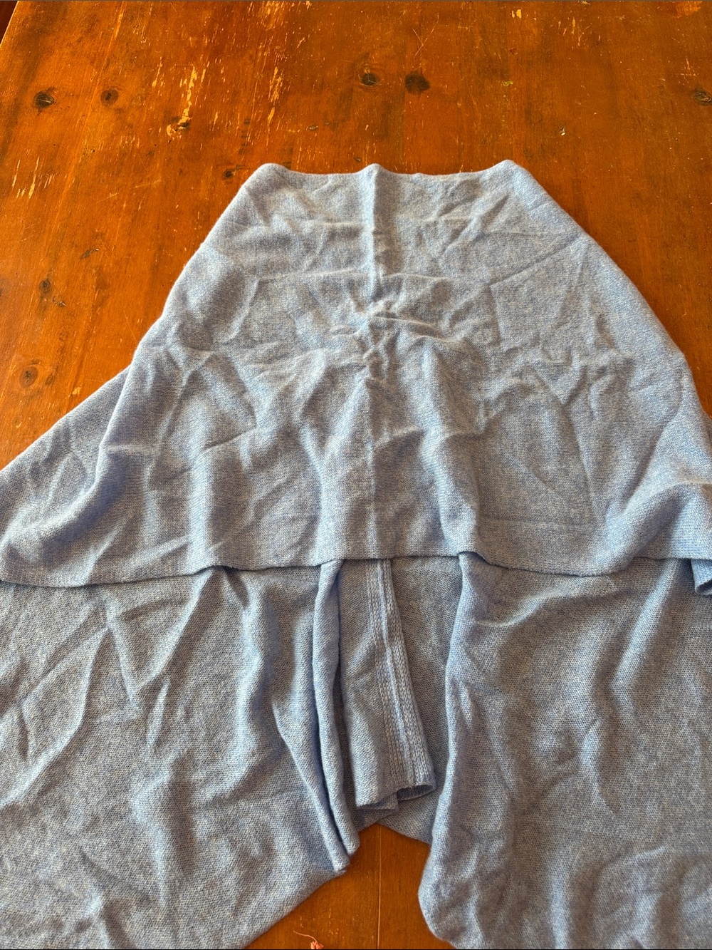 Women's Light Blue cashmere pashmina